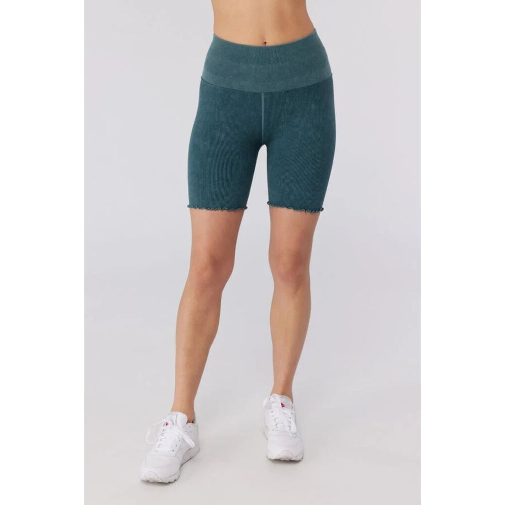NWT Spiritual Gangster Seamless Bike Short - Foliage Mineral Wash XS/S